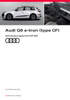 SSP 687 Audi Q6 e-tron (type GF) - Self-Study Programme 